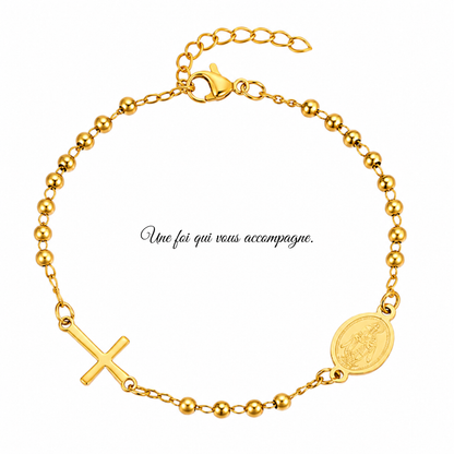 Bracelet catholique en acier inoxydable
