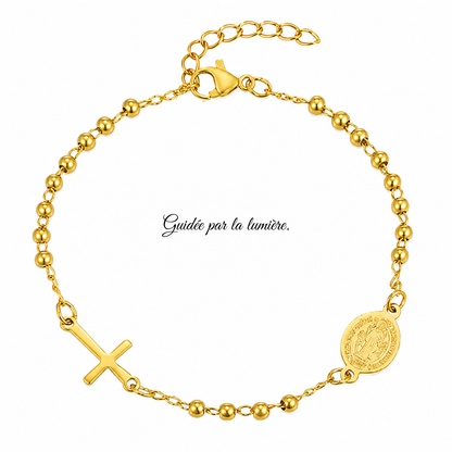 Bracelet catholique en acier inoxydable