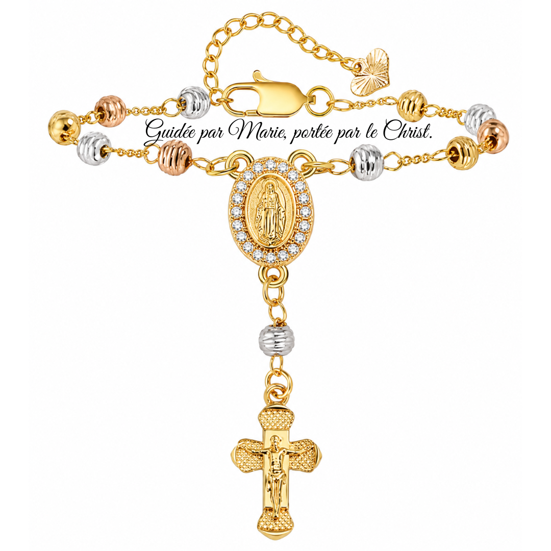 Bracelet catholique en acier inoxydable
