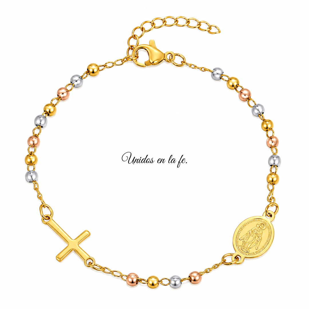 Bracelet catholique en acier inoxydable