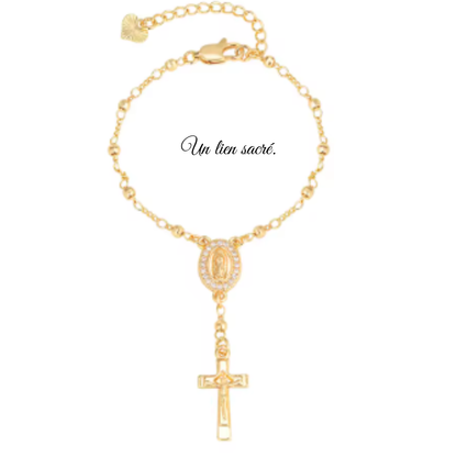 Bracelet catholique en acier inoxydable