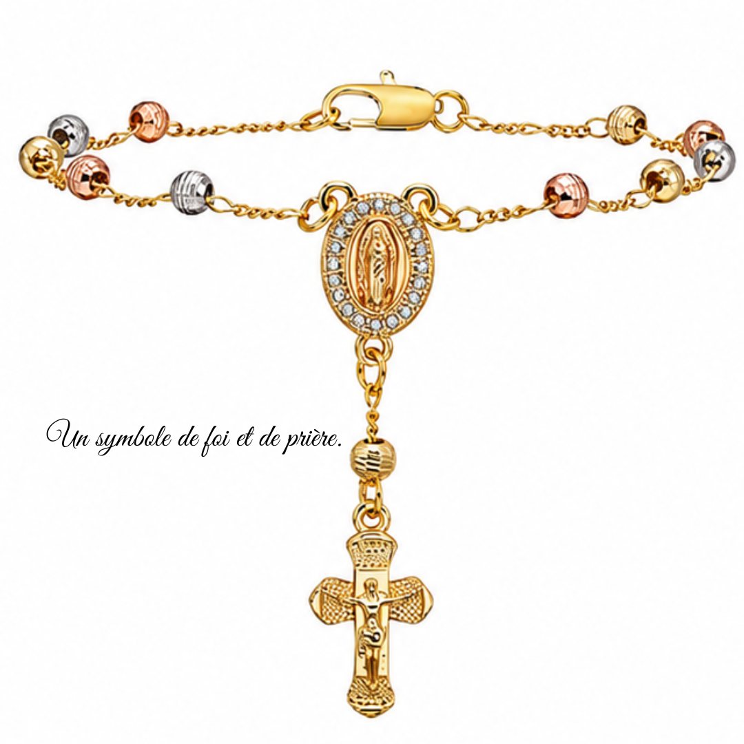 Bracelet catholique en acier inoxydable