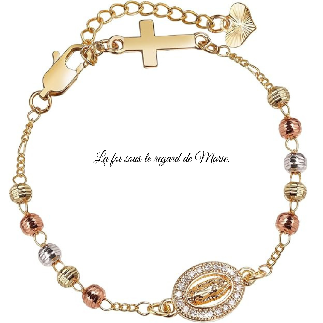 Bracelet catholique en acier inoxydable