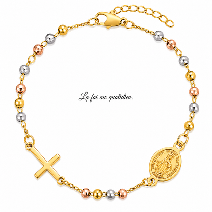 Bracelet catholique en acier inoxydable